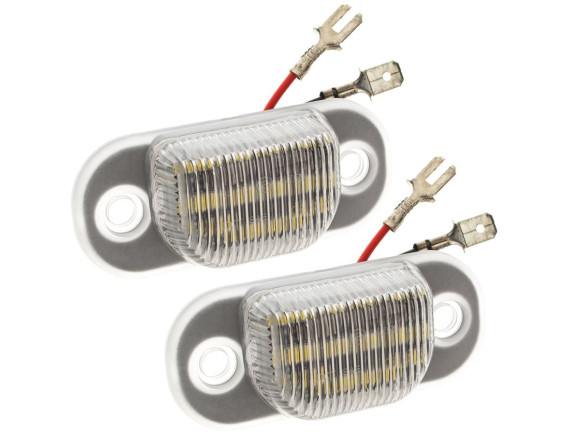 Audi 80 B3 B4 90 B3 100 C3 C4 200 C3 A6 C4 V8 LED luči registrske tablice 2 kosa komplet