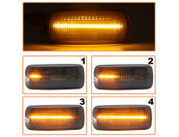 Audi A2 8Z 00-05 LED stranski smerniki DIMLJENI DINAMIČNI 2-delni komplet