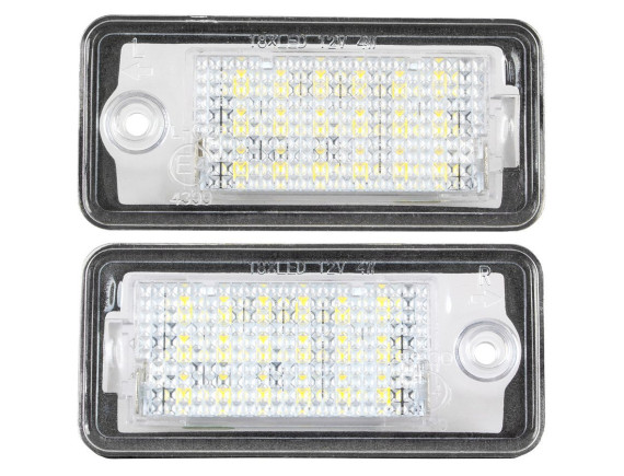 Audi A3 A4 A6 A8 Q7 LED luči za registrsko tablico, komplet 2 kosov