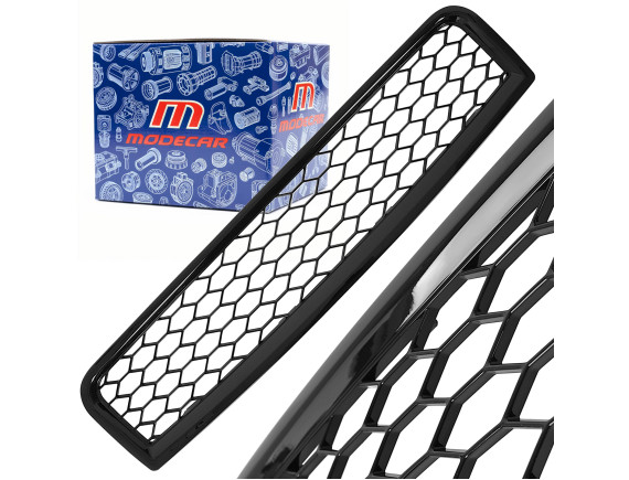 AUDI A4 B6 00-04  Atrapa między reflektory (grill) RS LOOK PLASTER MIODU BLACK