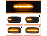 Audi A6 C6 04-08 LED stranski smerniki DIMLJENI DINAMIČNI SET 2 kosov