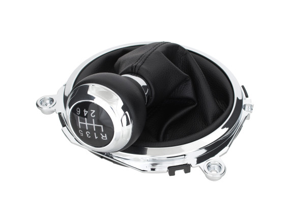 Audi TT 8J 06-14 gałka zmiany biegów CZARNA / CHROM + MIESZEK CZARNY Z RAMKĄ CHROM 6 BIEGÓW