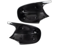 BMW 1 E81 E82 E87 E88 10-15 pokrov ogledala ČRN SIJAJNI levi + desni KOMPLET 2 kosa