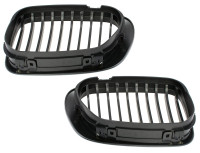 BMW 3 E46 99-04 COUPE CABRIO maske med žarometi (ledvičke) ČRNE leve + desne komplet
