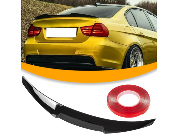 BMW 3 E90 04-11 zadnji strešni spojler - krilca pokrova prtljažnika SIJAJNO ČRN M3