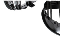 BMW 5 E60 / E61 03-10 maske med žarometoma (ledvičke) levi + desni komplet ČRNE SIJAJNE DVOJNE LETVE