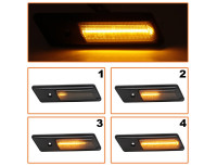 BMW 7 E32 85-94 LED stranski smerniki DIMLJENI DINAMIČNI KOMPLET 2-DELNI