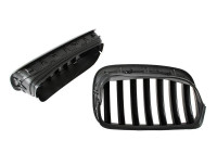 BMW X5 E70 06-09 maske med žarometi (ledvičke) levi + desni komplet ČRNE MAT