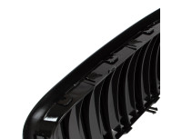 BMW X5 E70 06-13 maske med žarometoma (ledvički) levi + desni komplet ČRNE SIJAJNE DVOJNE LETVE