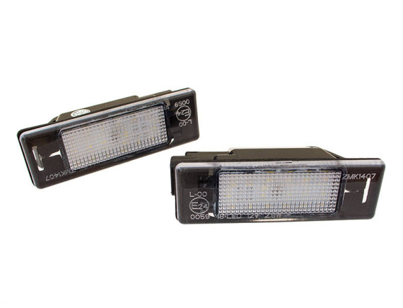 Citroen Berlingo I II C2 C3 I C3 Pluriel C4 I C4 Grand Picasso C5 II C6 C8 DS3 Evasion Jumpy LED luči za registrsko tablico, komplet 2 kosov