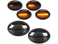 Fiat 500 500C 500L 2007- LED stranski smerniki DIMLJENI DINAMIČNI SET 2 kosov