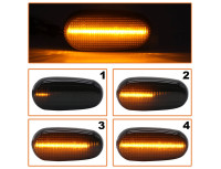 Fiat Bravo II 07-14 LED stranski smerniki DYNAMIC, 2-delni komplet
