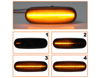 Fiat Panda Punto Punto EVO Qubo Stilo stranski smerniki LED SMOKE DYNAMIC 2 kosa KPL