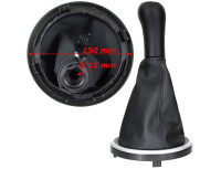 Ford Fiesta V 01-08 ČRNA/SREBRNA ročica prestavne ročice + manšeta s SREBRNIM okvirjem 5 PRESTAV
