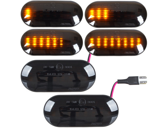 Ford Focus C-MAX 03-07 LED stranski smerniki DYNAMIC, 2-delni komplet