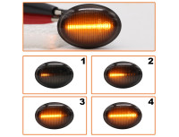 Ford Ka 2008- LED stranski smerniki DIMLJENI DINAMIČNI KOMPLET 2-delni