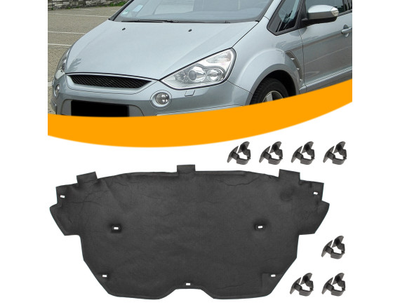 Ford S-MAX I 06-14 wygłuszenie maski silnika + 7 SPINEK KPL