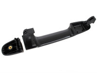 Hyundai i20 08-15 klamka zewnętrzna tylna CZARNA BEZ OTWORU lewa = prawa
