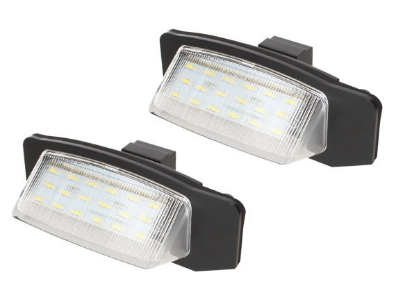 LED luči za registrsko tablico za Mitsubishi Lancer X Outlander II, 2-delni komplet