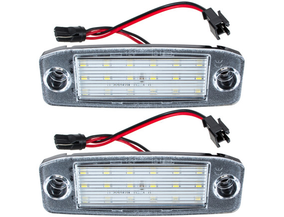 Luči za registrsko tablico Hyundai Kona, Sonata VI, i30, i40, Kia Sportage III, 2-delni komplet LED.