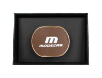 M MODECAR Dyfuzor zapachowy na kratkę nawiewu WF-108 - ZŁOTY METAL + BRĄZOWA SKÓRA