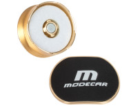 M MODECAR Dyfuzor zapachowy na kratkę nawiewu  WF-108 - ZŁOTY METAL + CZARNA SKÓRA