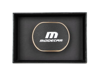 M MODECAR Dyfuzor zapachowy na kratkę nawiewu WF-108 - ZŁOTY METAL + CZARNA SKÓRA