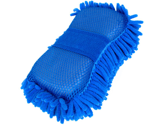 M MODECAR Gąbka do ręcznego mycia pojazdów Z MIKROFIBRY 25x15x6cm 90g NIEBIESKA