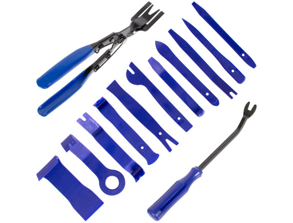 M MODECAR Zestaw narzędzi do tapicerki 13PCS - 11 Ściągaczy + Szczypce + Chwytak KPL