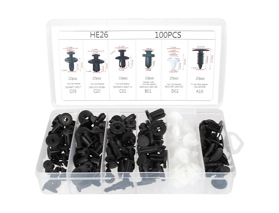 M MODECAR Zestaw spinek kołków samochodowych 100PCS