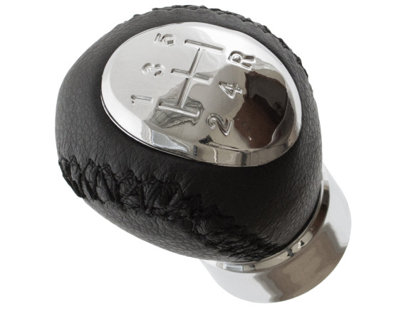 Mazda 323/323F BJ 98-04 ROČICA PRESTAVNEGA MENJALNIKA ČRNO USNJENA 5 PRESTAV 12MM