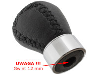 Mazda 323/323F BJ 98-04 ROČICA PRESTAVNEGA MENJALNIKA ČRNO USNJENA 5 PRESTAV 12MM