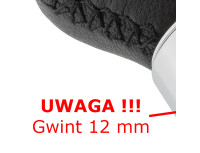 Mazda 323/323F BJ 98-04 ROČICA PRESTAVNEGA MENJALNIKA ČRNO USNJENA 5 PRESTAV 12MM