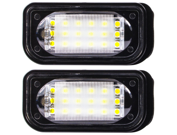Mercedes W203 W209 4-vratna limuzina LED luči za registrsko tablico, 2 kosa