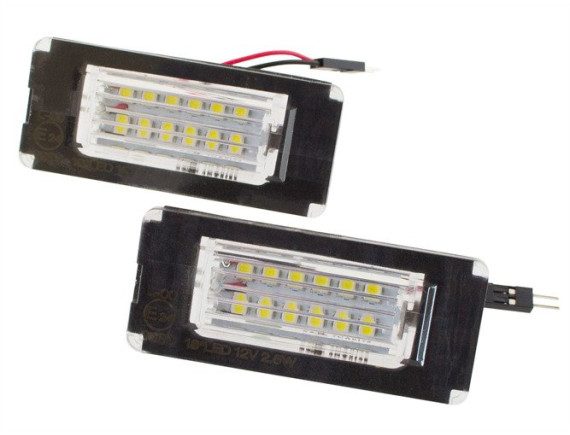 Mini Cooper R56 2006- LED luči za registrsko tablico, komplet 2 kosov