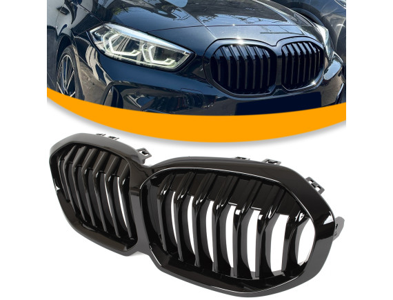 MREŽA Ledvičke za BMW 1 F40 F41 sijajno črna MREŽA HLADILNIKA 1 REBRA