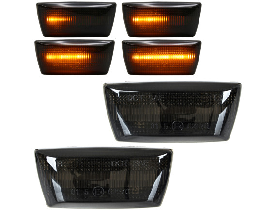 Opel Corsa D 06-14 LED stranski smerniki DYNAMIC, 2-delni komplet