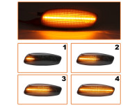 Peugeot 207 06-15 LED stranski smerniki DYNAMIC, 2-delni komplet