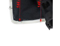 Renault Laguna III 07-15 ČRNO/SREBRNA ročica menjalnika + ČRNE MANŠATE S SREBRNIM OKVIRJEM 6 PRESTAV