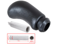 Renault Megane II III 5-STOPENJSKA ročica prestavne ročice ČRNA + SREBRNA + adapter / adapter za ročico prestavne ročice 2 kosa SET