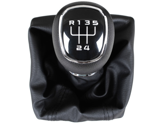 Škoda Octavia III 2012- ČRNA ABS ročica prestavne ročice + manšeta z okvirjem 5 PRESTAV