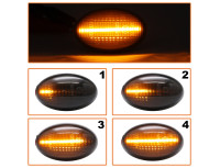 Smart Fortwo 450 98-07 LED stranski smerniki DIMLJENI DINAMIČNI KOMPLET 2-delni