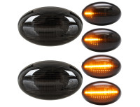 Smart Fortwo 450 98-07 LED stranski smerniki DIMLJENI DINAMIČNI KOMPLET 2-delni