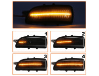Volvo S40 II 04-12 levi + desni smernik ogledalo DYNAMIC LED 2-delni komplet