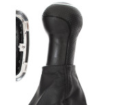 VW Golf IV 97-03 ČRNA prestavna ročica + manšeta s kromiranim okvirjem 6 prestav 23MM luknja