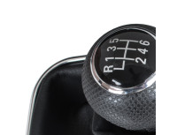 VW Golf IV 97-03 ČRNA prestavna ročica + manšeta s kromiranim okvirjem 6 prestav 23MM luknja
