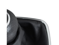 VW Golf IV 97-03 ČRNA prestavna ročica + manšeta s kromiranim okvirjem 6 prestav 23MM luknja