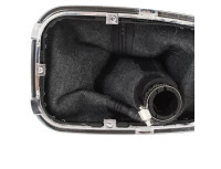 VW Golf IV 97-03 ČRNA prestavna ročica + manšeta s kromiranim okvirjem 6 prestav 23MM luknja