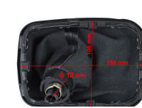 VW Golf IV 98-05 ČRNA 5-STOPENJSKA ROČICA PRESTAVNE ROČICE + 12MM LUKNJA