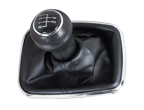 VW Sharan 2000- ČRNA prestavna ročica + manšeta s kromiranim okvirjem 5 PRESTAV 23MM LUKNJA